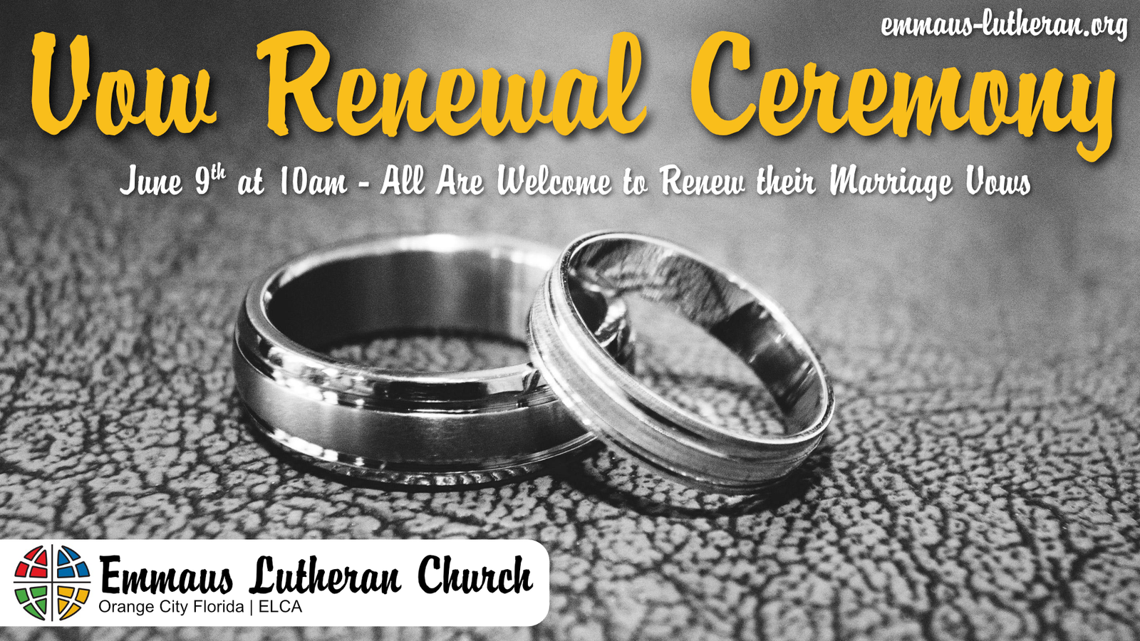 Emmaus Lutheran Church in Orange City Florida - 2024 Vow Renewal Ceremony